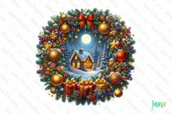 Watercolor Christmas Scenes Sublimation Product Image 1