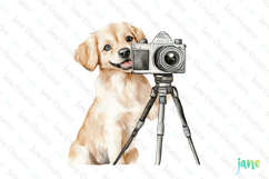 Dog Watercolor Cute Animals Photographer Product Image 1