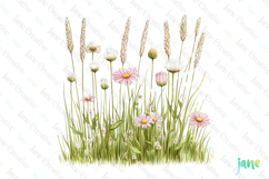 Watercolor Spring Clipart Sublimation Product Image 1