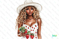 Watercolor Strawberry Clipart PNG Product Image 1