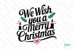 We Wish You A Merry Christmas SVG PNG Product Image 1