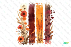 Wildflowers Brushstroke Clipart Product Image 1