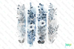 Wildflowers Brushstroke Clipart Product Image 1
