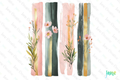 Wildflowers Brushstroke Clipart Product Image 1