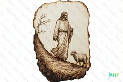Wooden Board Jesus Christ’s Clipart Product Image 1