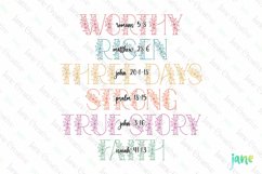 Worthy Risen Three Days Strong True Story Faith SVG PNG Product Image 1