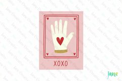 XOXO Valentine&#039;s Illustration Card Product Image 1
