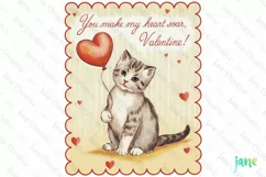 You Make My Heart Soar Valentine Illustration Card Product Image 1