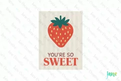 You're So Sweet Valentine's Illustration Card Product Image 1