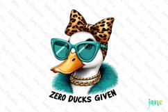 Zero Ducks Given Funny Duck Clipart Product Image 1