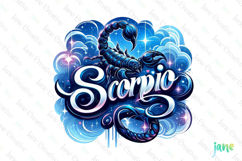 Scorpio Zodiac Bundle Clipart Sublimation Product Image 1