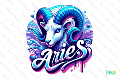 Aries Zodiac Bundle Clipart Sublimation Product Image 1
