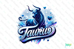 Taurus Zodiac Bundle Clipart Sublimation Product Image 1