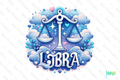 Libra Zodiac Bundle Clipart Sublimation Product Image 1