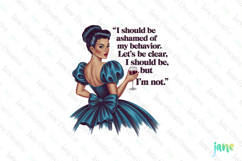 Funny Pin-up Girl Quotes PNG Clipart Product Image 1
