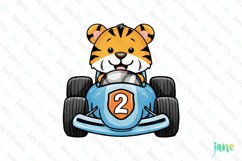 Cute Racing Animals Sublimation Clipart Product Image 1