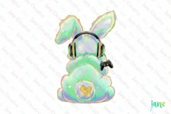 Brushstroke Easter Bunny Coquette Clipart Product Image 1
