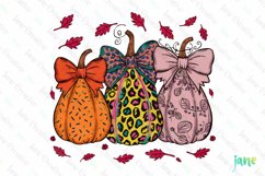 Fall Halloween Pumpkins Sublimation Clipart Product Image 1
