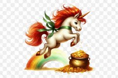 Cute Unicorn St Patrick&#039;s Day Clipart Product Image 3