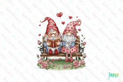 Valentine Gnome Couple Sublimation Product Image 1