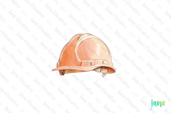 Watercolor Construction Clipart Bundle Product Image 1