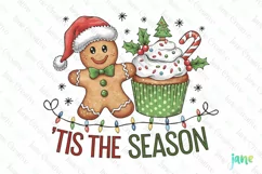 Christmas Tis The Season Sublimation PNG Product Image 1