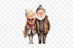 Cozy Winter Vibes Granparents Clipart Product Image 2