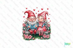 Valentine Gnome Couple Sublimation Product Image 1