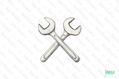 Watercolor Construction Clipart Bundle Product Image 1