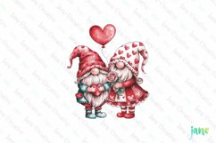 Valentine Gnome Couple Sublimation Product Image 1