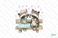Valentine Animals Sublimation Clipart Product Image 1