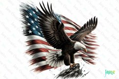 Memorial Day Eagle Clipart Product Image 1