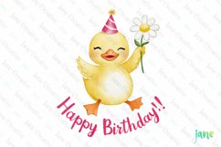 Happy Birthday Animals Sublimation Clipart Product Image 1
