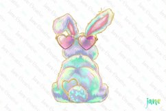 Brushstroke Easter Bunny Coquette Clipart Product Image 1