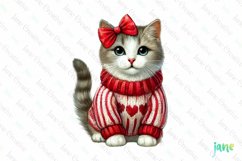Valentine Cat PNG Clipart Product Image 1