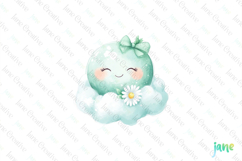 Cute Cloud Clipart Sublimation Product Image 1