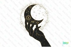Woman Hand With Celestial Gold Clipart Product Image 1