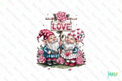 Valentine Gnome Couple Sublimation Product Image 1
