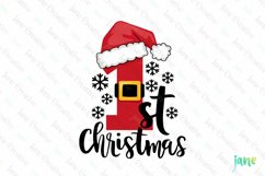 1st Christmas Sublimation Clipart Product Image 1