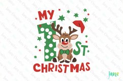 1st Christmas Sublimation Clipart Product Image 1