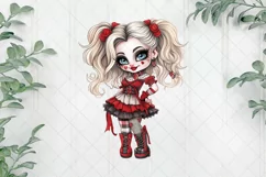 Halloween Cute Little Girl Sublimation Clipart Product Image 1