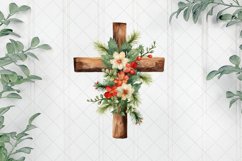 Christmas Wooden Cross Clipart Product Image 1