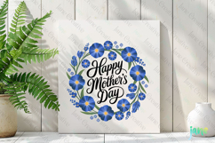 Happy Mother&#039;s Day Wreath Clipart Product Image 3