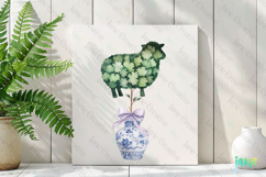 Easter Lamb Chinoiserie Clipart Product Image 3