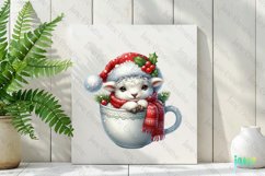 Christmas Mug Sheep Clipart Product Image 2