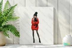 Christmas Fashion Girl Sublimation Clipart Product Image 2