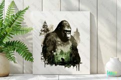 Double Exposure Woodland Gorilla Clipart Product Image 2