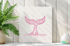 Coquette Coastal Whale Tail Clipart Product Image 2