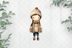Cozy Winter Vibes Boy Sublimation Clipart Product Image 1