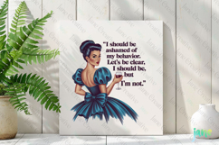 Funny Pin-up Girl Quotes PNG Clipart Product Image 2